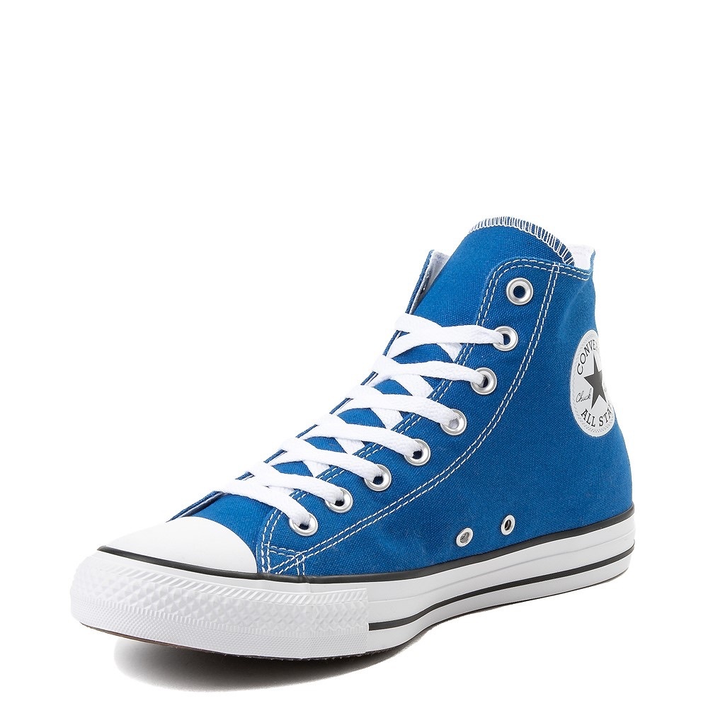 New-Blue High Tops Converse Sneakers